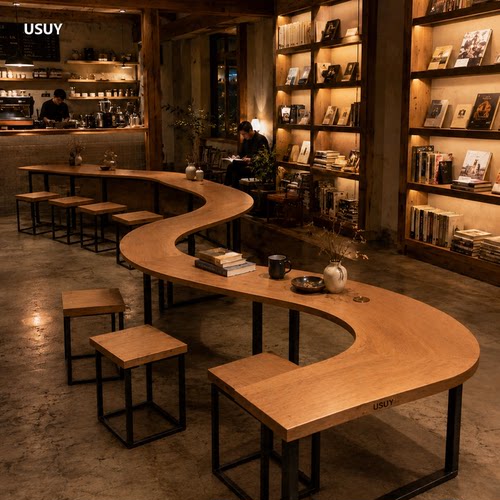 USUY商用实木餐椅可定制