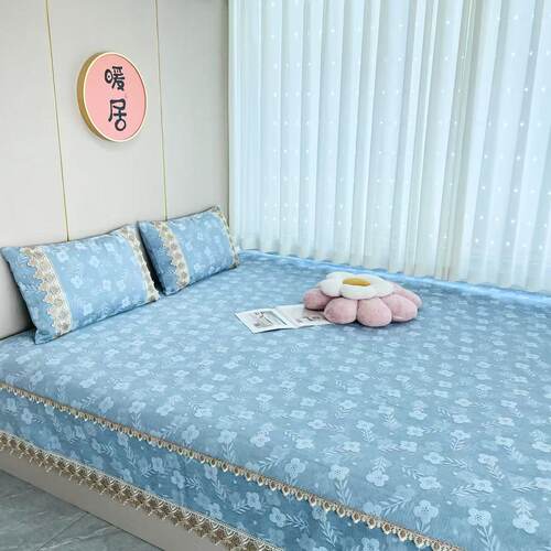 【2026新款促销】雪尼尔榻榻米床盖专用床单防滑大炕盖可定制定做