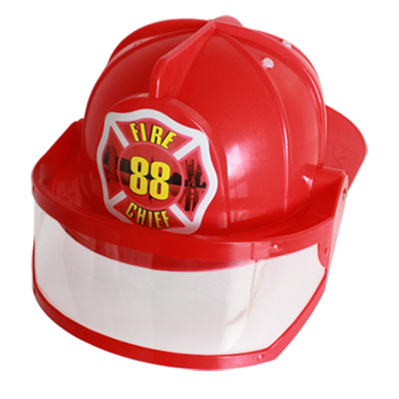 六一儿童节儿童消防员帽子角色扮演道具表演区帽子红色山姆消防帽