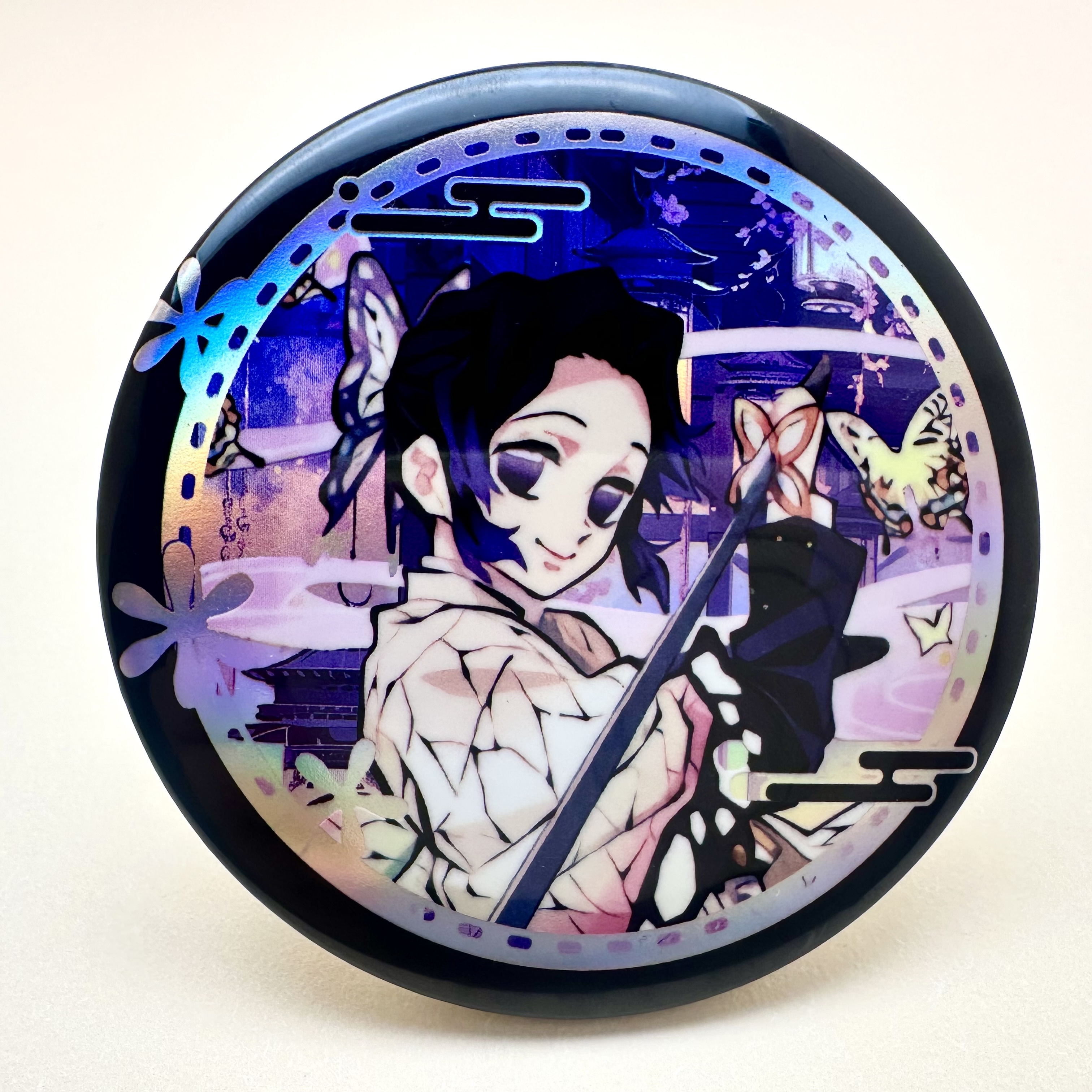 鬼灭之刃周边吧唧谷子徽章双闪蝴蝶忍祢豆子炭治郎镭射多尺寸