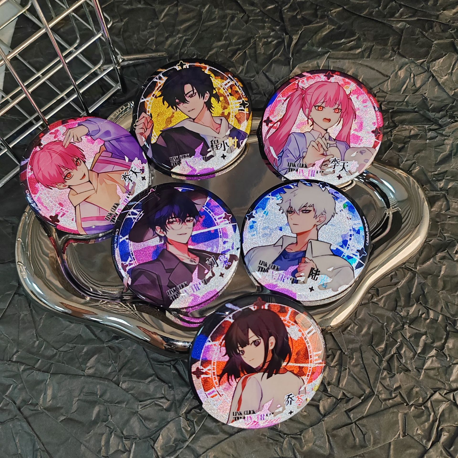 时光代理人吧唧周边动漫小时陆光乔苓马口铁胸针书包徽章挂件