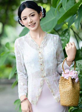 西双版纳傣族工作服月娘同款