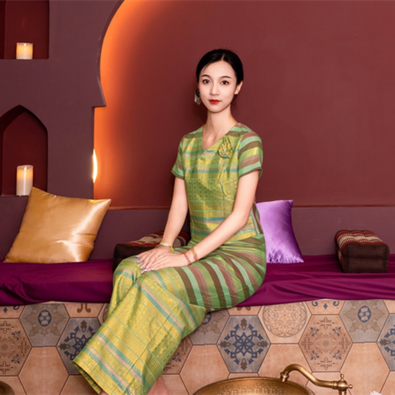 沙芭利2024聚酯纤维民族风套装