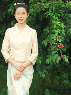 西双版纳傣族服装 民族特色服装 工作服茶服定制 特色泰国风情