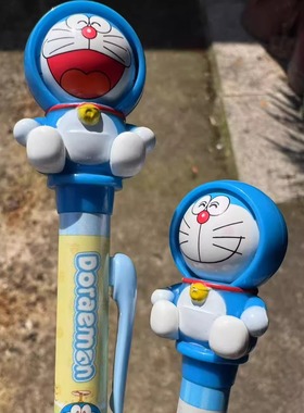 哆啦A梦变脸笔可按动黑色签字笔女生0.5mm中性水笔机器猫文具周边