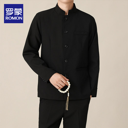Romon/罗蒙中山装新中式立领西装