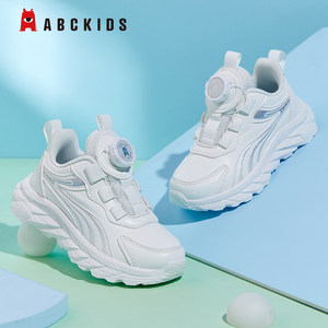 Abckids童鞋儿童白色运动鞋2025秋冬新款防滑软底休闲女童小白鞋