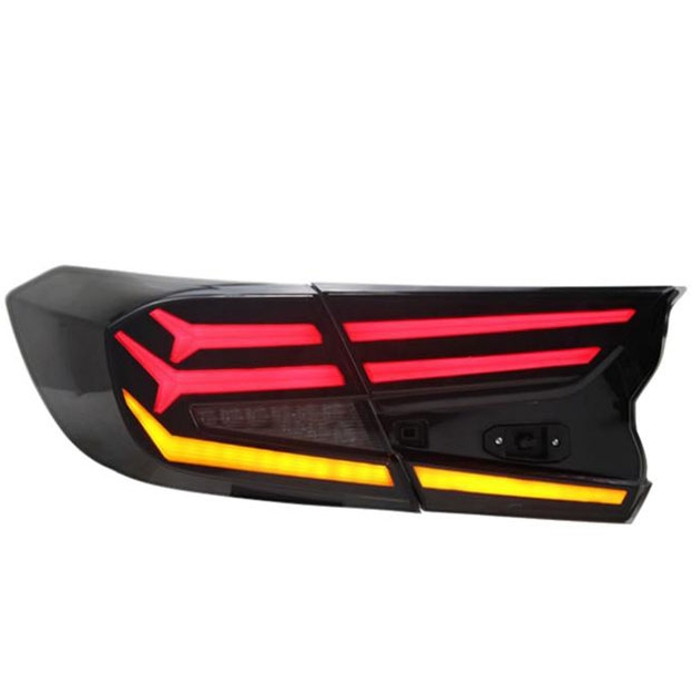 DKmotion卡博尾灯总成适用于本田十代十代半雅阁鱼骨尾灯流光转向