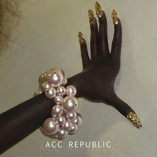 REPUBLIC小众设计感重工珍珠手镯女高级感轻奢手环手饰手链 ACC
