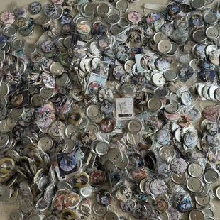 包邮 吧唧徽章盲盒自印58mm二次元 动漫反光双闪磨砂周边福袋清库存