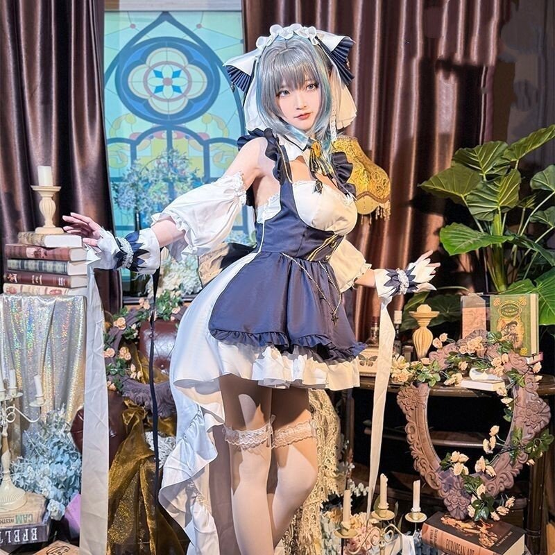 碧蓝航线柴郡重巡洋舰女仆cos服