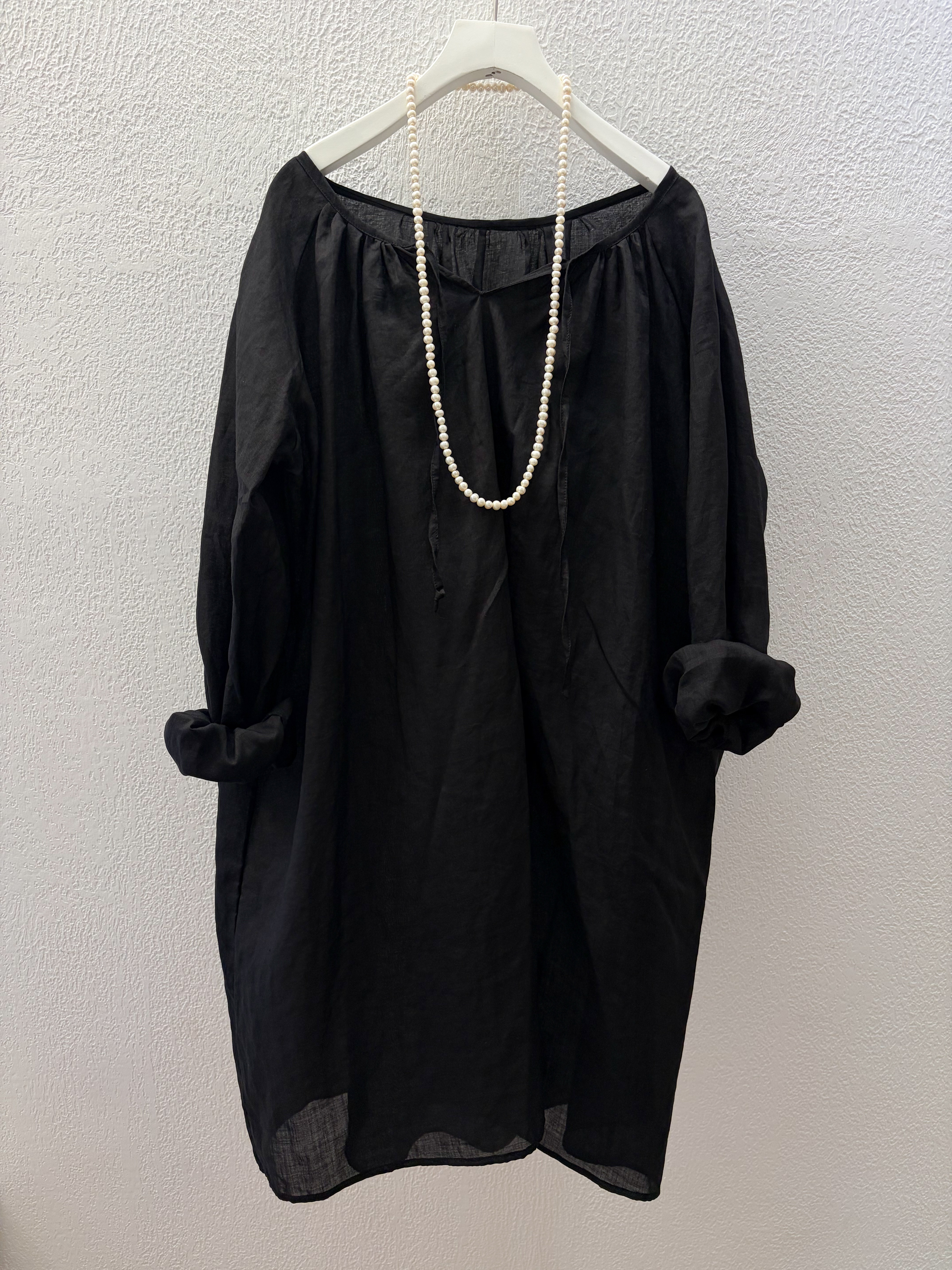 小众设计师款早秋新品100%砂连衣裙