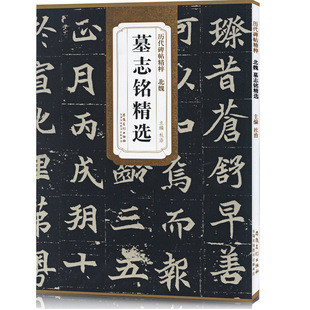 安徽美术出版 历代碑帖精粹 社 第一辑碑帖楷书毛笔书法练字帖 墓志铭精选 简体旁注墓志铭李壁墓志铭美人董氏墓志铭 杜浩主编 北魏