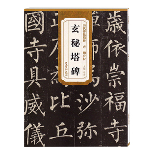 唐 柳公权玄秘塔 第一辑杜浩楷书碑帖毛笔字帖 玄秘塔 简体旁注 安徽美术出版 历代碑帖精粹 社 柳公权玄秘塔碑