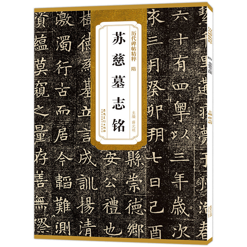 历代碑帖精粹 隋 苏慈墓志铭 简体旁注 原碑原帖 楷书毛笔字帖 薛元明编 安徽美术出版社