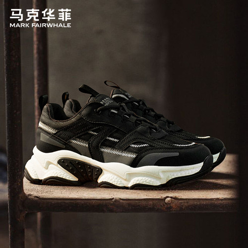 马克华菲老爹鞋男增高运动鞋男