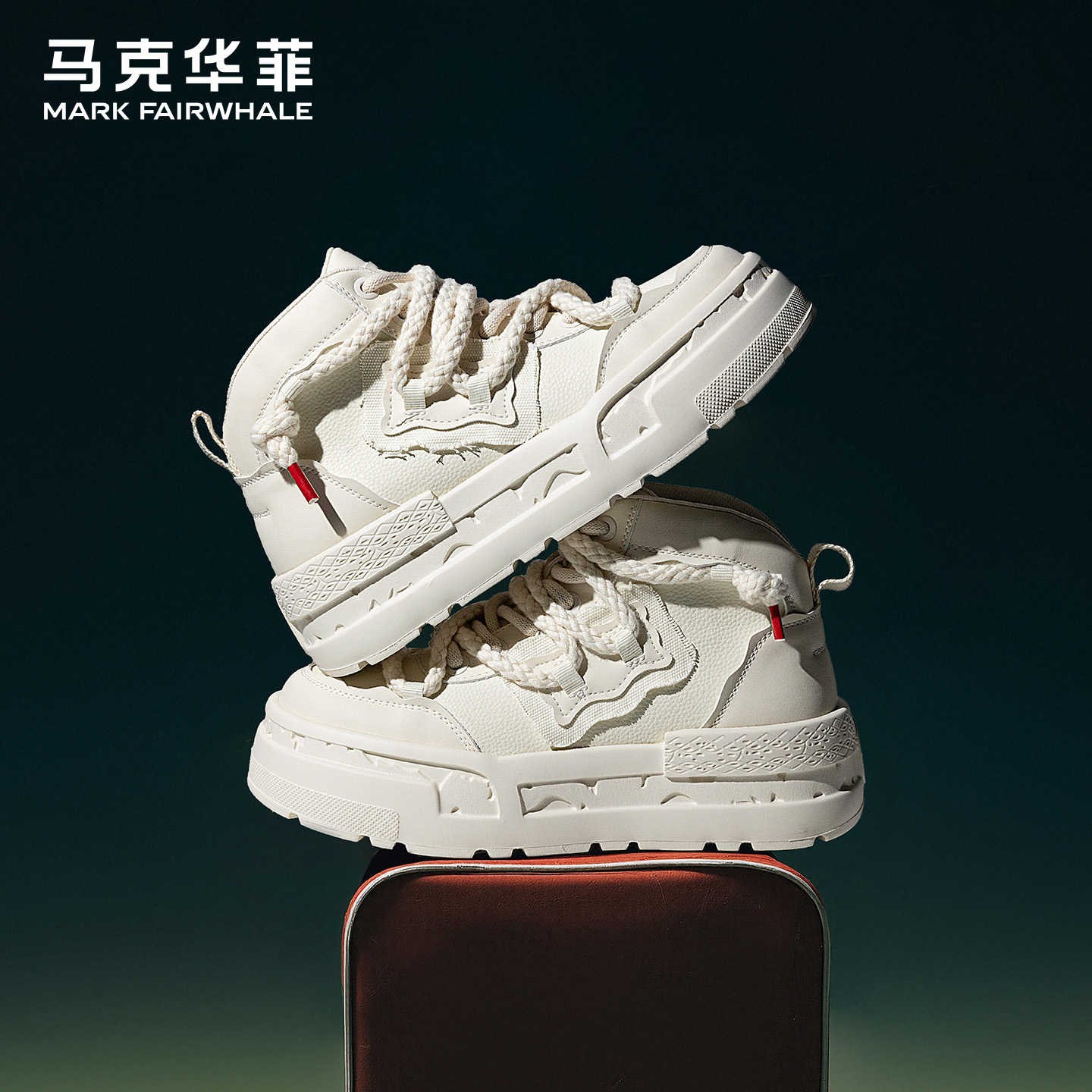 马克华菲秋冬厚底休闲鞋潮流板鞋