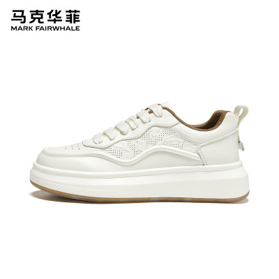 马克华菲休闲板鞋低帮增高