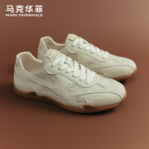 马克华菲复古休闲德训鞋男款
