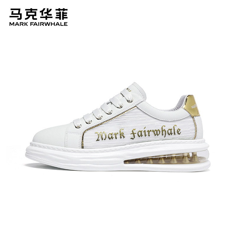 马克华菲小白鞋男透气鞋子男鞋夏季2025新款增高潮鞋男士休闲板鞋