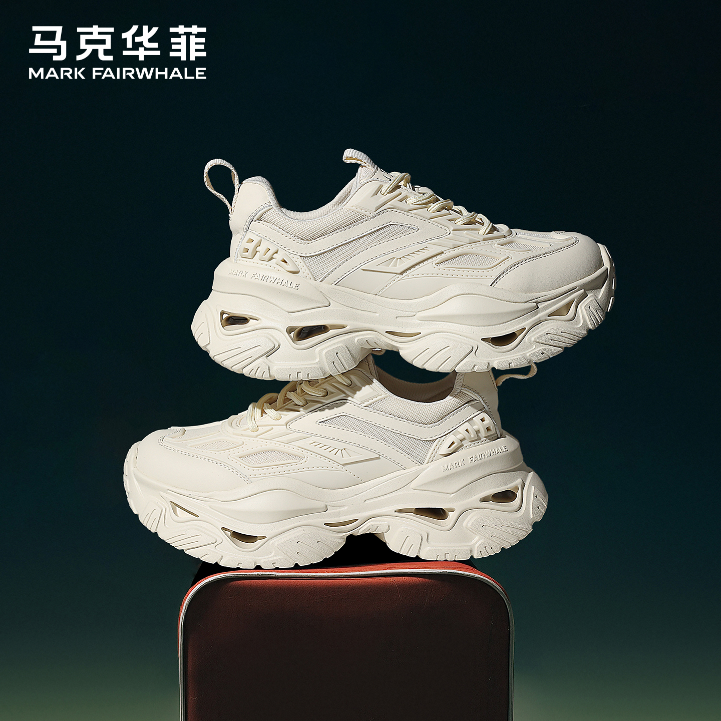 马克华菲秋季增高休闲鞋老爹鞋男