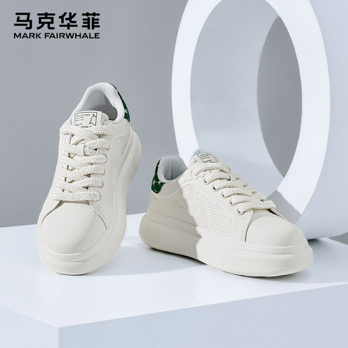 马克华菲板鞋男款增高鞋子