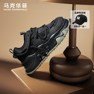 男增高冬季 老爹鞋 男士 运动休闲情侣鞋 马克华菲男鞋 子男款 2025新款