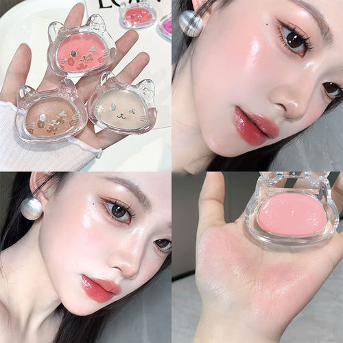 YPYP可爱猫咪透亮腮红水光膏