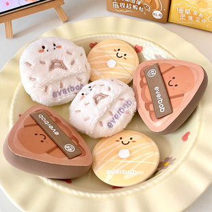 everbab艾蓓拉胖三角可颂气垫粉扑超厚粉底专用不吃粉定妆棉花糖