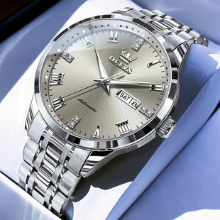 牌名全自动男表钢带时尚 机械表瑞士正品 商务防水十大 手表男款 男士