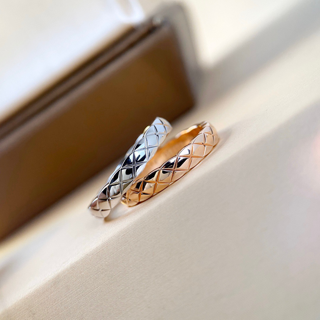 韩国东大门S925纯银菱格纹戒指ins小众时尚气质百搭叠戴戒指