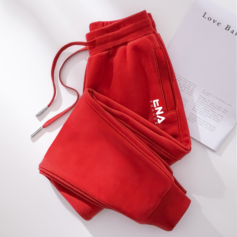 官方正品运动裤女秋冬季加绒纯棉卫裤2025新款休闲长裤显瘦女裤潮