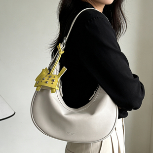 RANU小众简约软皮月牙包腋下包通勤百搭大容量时尚托特包单肩女包