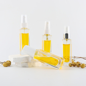 HOPECK透明方形模制玻璃瓶20牙30ml精华素精油美容液按压喷雾泵瓶