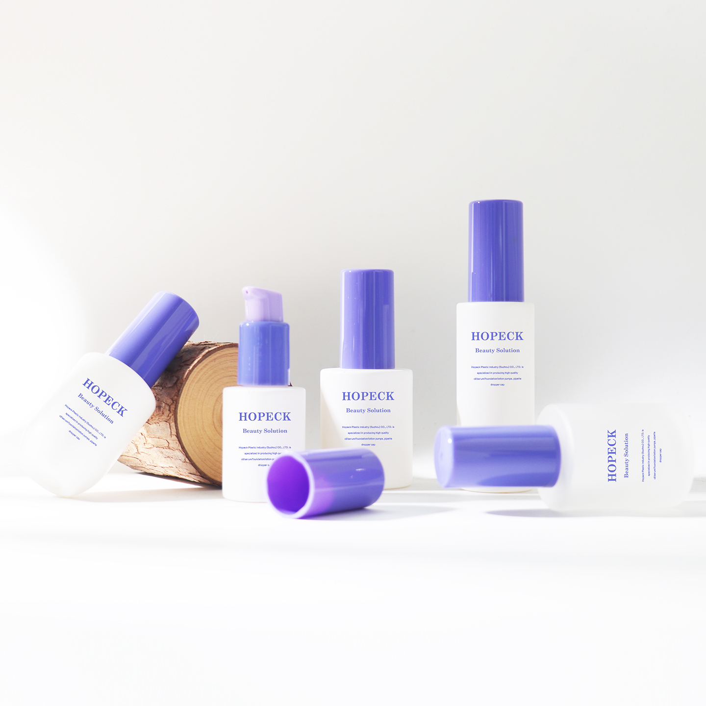 HOPECK玻璃按压乳液泵瓶