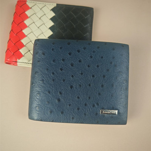 专柜库存尾货男士真皮短款横款款钱包外贸原单清仓头层牛皮男夹