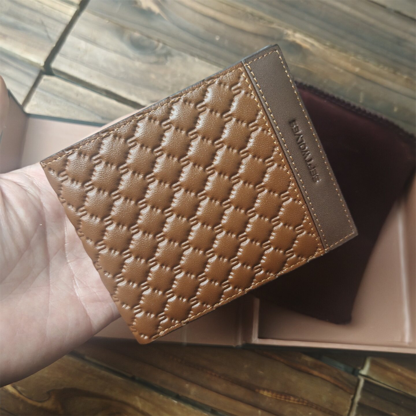 品牌专柜库存男士真皮短款钱包外贸原单头层牛皮横款钱夹票夹清仓