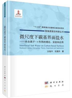 微尺度下碳基界面盐水:水合离子-π作用的理论、实验和应用:hydrated cation-π interactio 书 方海水合离子研究书籍正版龙门书局