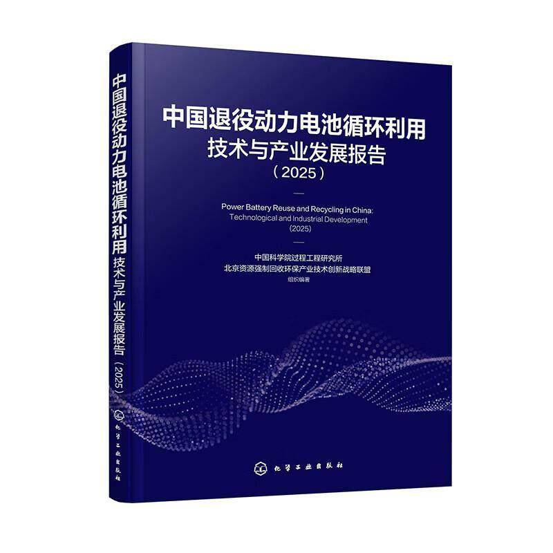 中国退役动力电池循环利用技术与产业发展报告:2025:2025 过程工程研究所 图书书籍正版化学工业出版社