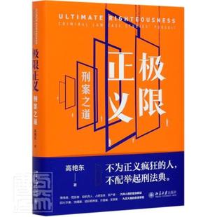 正版包邮 北大版 极限正义 刑案之道 高艳东 热点案例新型案例学理分析 使用构成要件理论定罪 北京大学出版社法律书籍