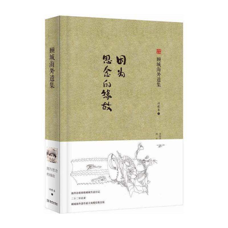 因为思念的缘故 顾城 诗集中国当代 文学书籍金城出版社