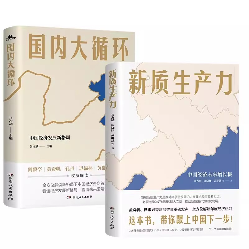 任选 全2册 新质生产力 中国经济未来增长极+国内大循环 中国经济发展新格局 2024年读懂中国经济全新读本 中国经济发展新走向