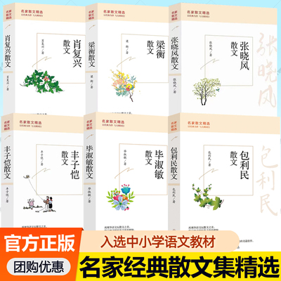 名家散文精选集6册任选 丰子恺散文包利民散文毕淑敏散文梁衡散文肖复兴散文张晓风散文集 中小学生课外阅读 经典散文随笔书籍