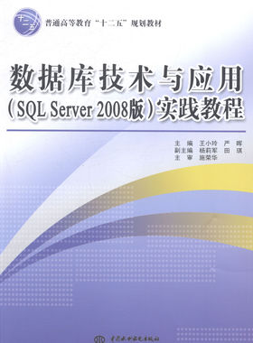 正版包邮 数据库技术一应用(SQL Server 2008版)实践教程 小玲 书店 工学书籍
