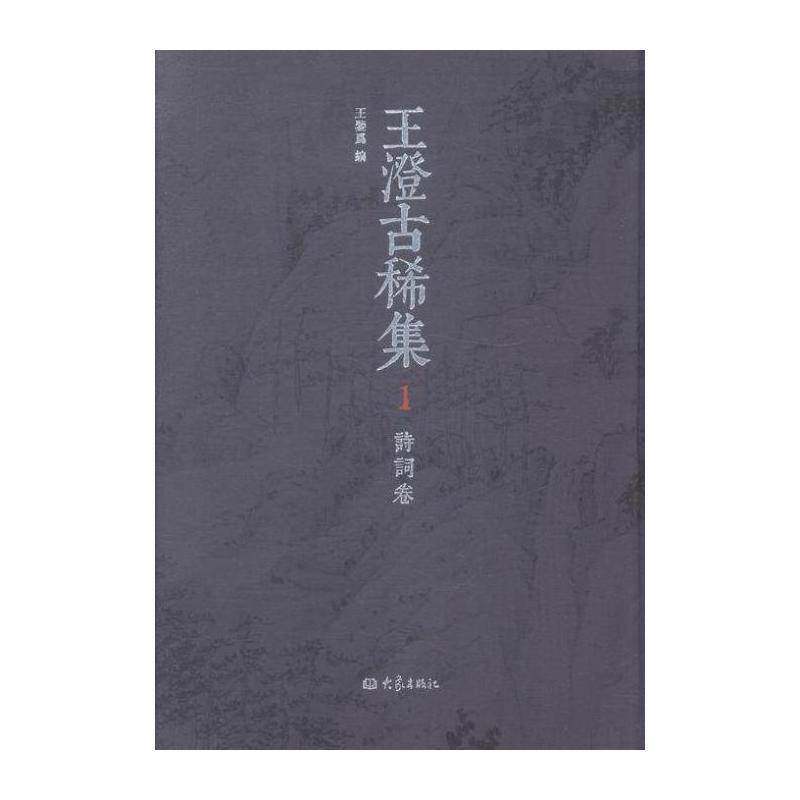 王澄古稀集（全4册） 王鉴为 文艺作品集中国当代 文学书籍大象出版社