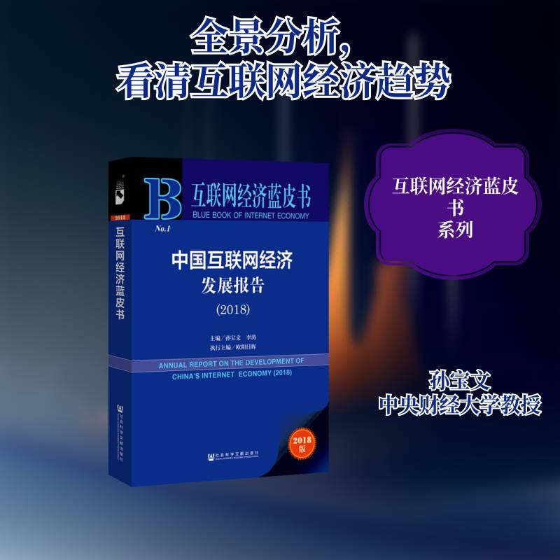 中国互联网经济发展报告:2018:2018 孙宝文 网络经济经济发展研究中国各级部门决策人员经济书籍社会科学文献出版社