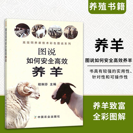 图说如何安全养羊 程俐芬 养羊技术书籍大全 肉羊养殖技术养羊设备养羊的书羊病防治大全治疗实用手册小尾寒羊山羊羊病诊疗兽医学