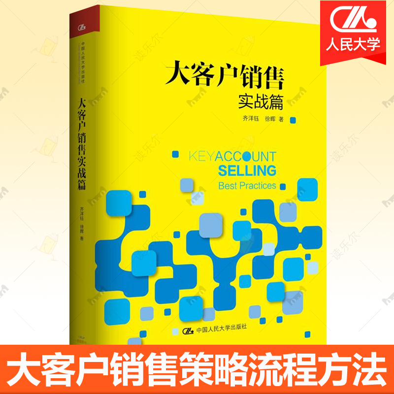 正版包邮 大客户销售实战篇 销售培训实战案例大客户销售策略流程方法成交高手心法销售心理学业务经理销售书籍中国人民大学出版社