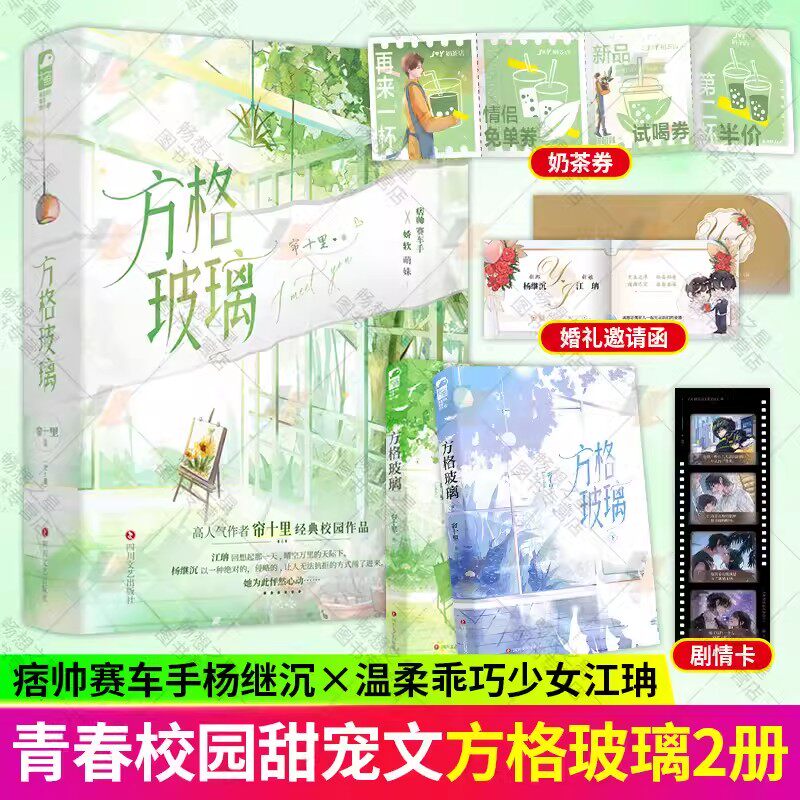 方格玻璃小说帘十里全二册 作者继畅销书春枝秋雨又一经典校园作品 痞