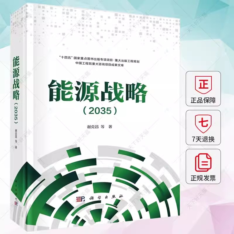 正版包邮  能源战略2035 谢克昌等 著 经济理论能源科技书籍 是中国工程院重大咨询项目“能源战略（2035）”的研究成果科学出版社